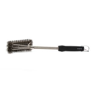 SANTOS 3-Kopf Grillbürste Edelstahl 45 cm (3)